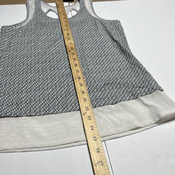 Soybu Womens Athletic Shirt Top Sz. Small Gray White Yoga Workout Training - Picture 15 of 16
